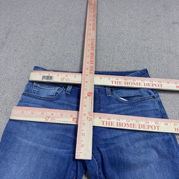 Lucky Brand Jeans Low Rise Lolita Skinny Blue Distressed Pockets Size 28 - Picture 2 of 14